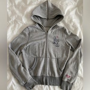 AE hoodie with zippered/convertible hood sz Small